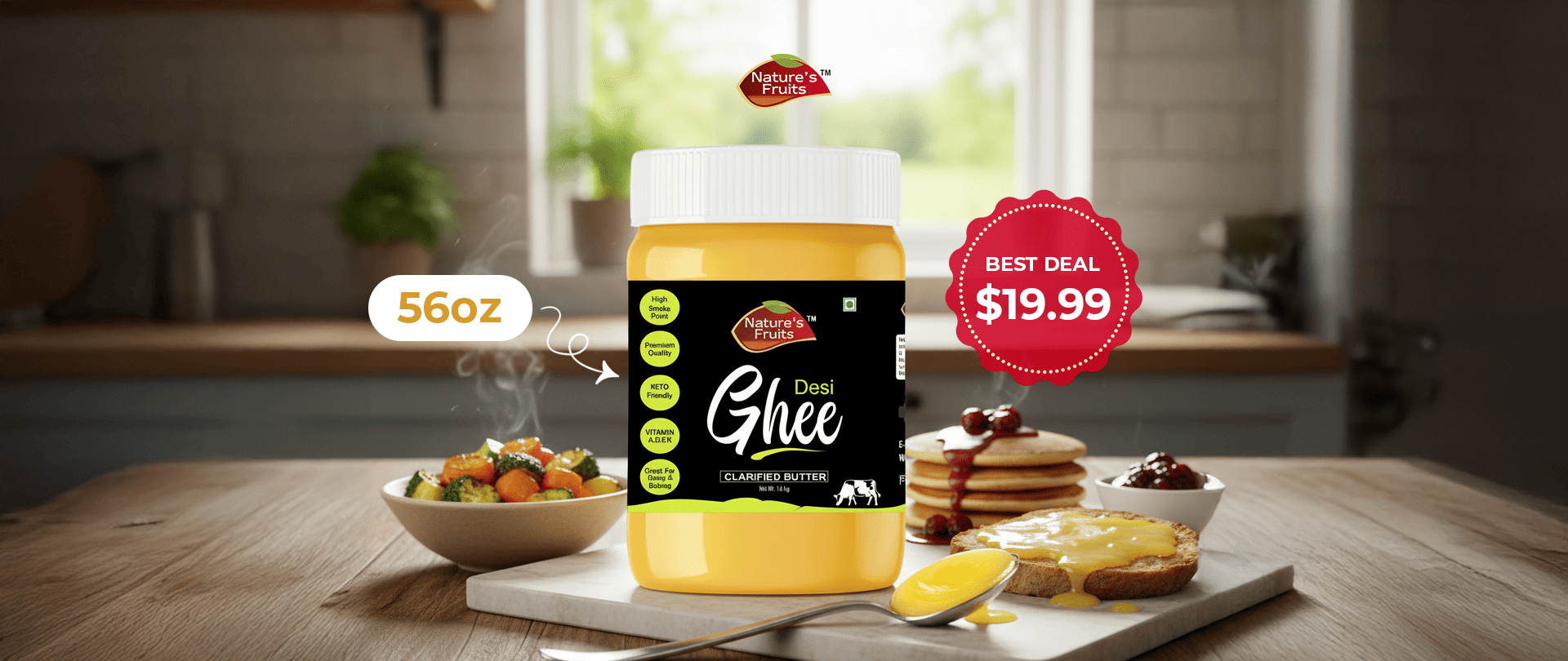 Big Value, Big Flavor – Why Our 56oz Desi Ghee at $19.99 Is the Best Deal in the U.S.