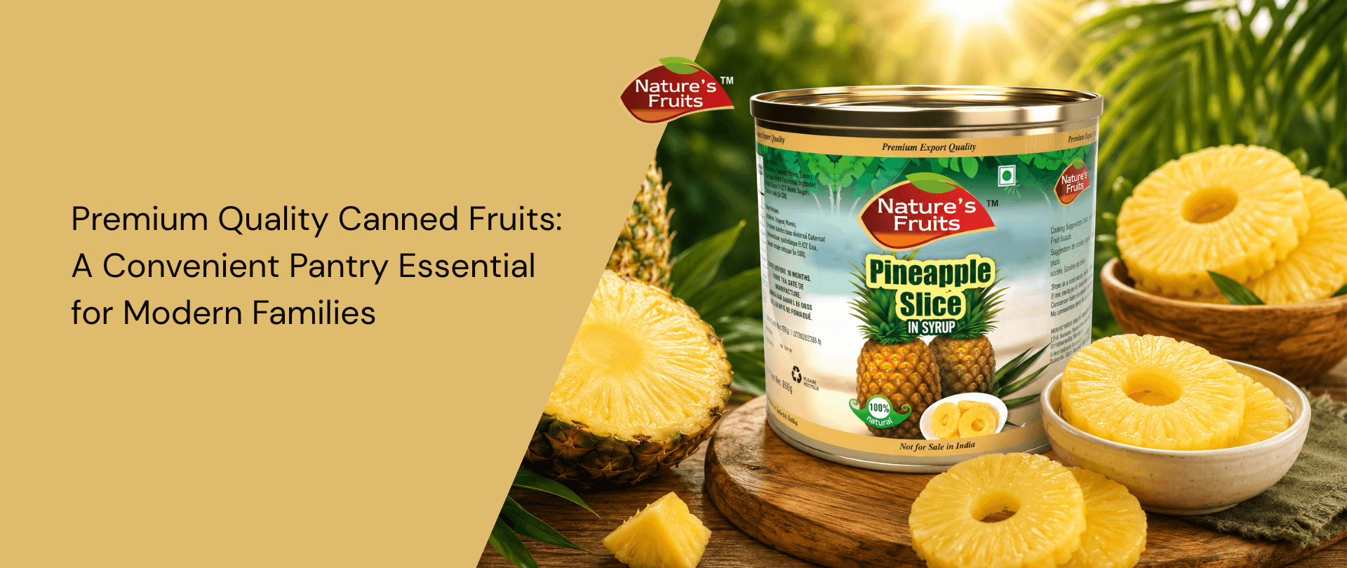 Premium Quality Canned Fruits: A Convenient Pantry Essential for Modern Families