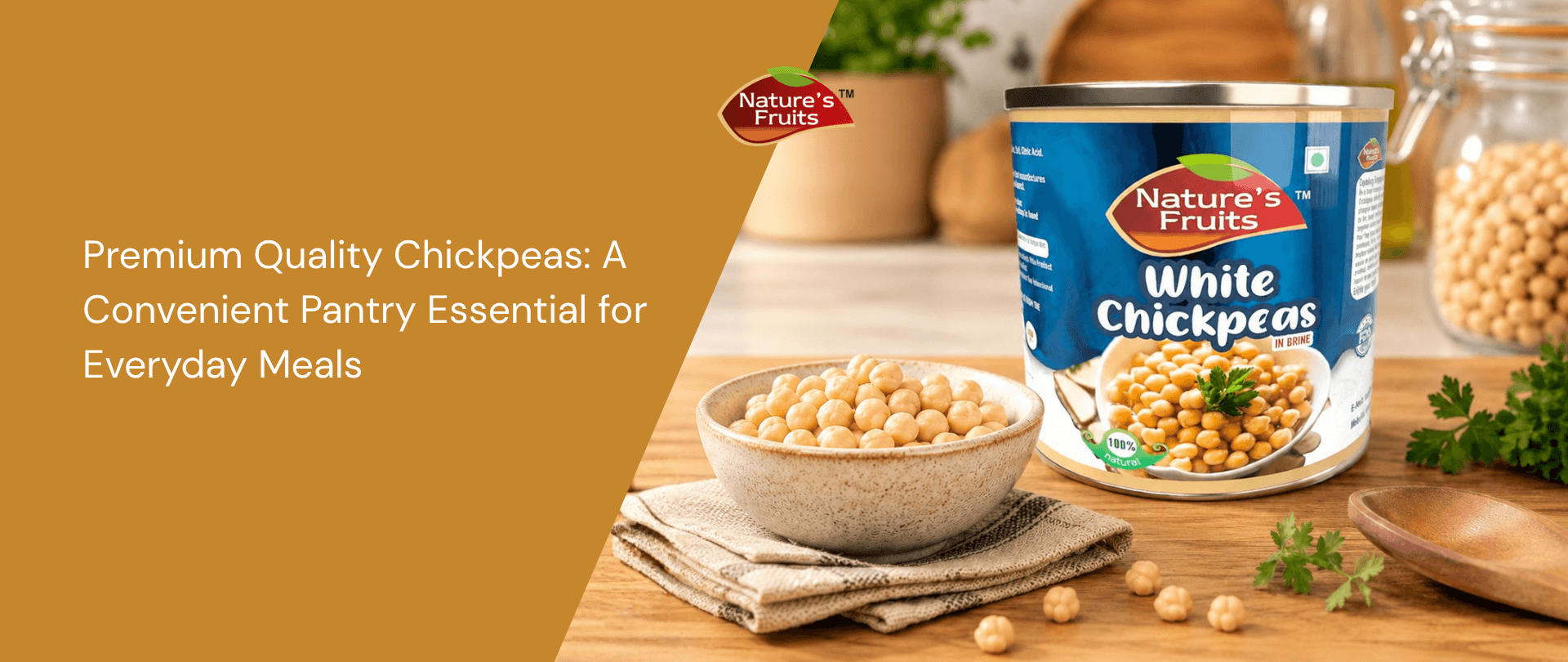 Premium Quality Chickpeas: A Convenient Pantry Essential for Everyday Meals