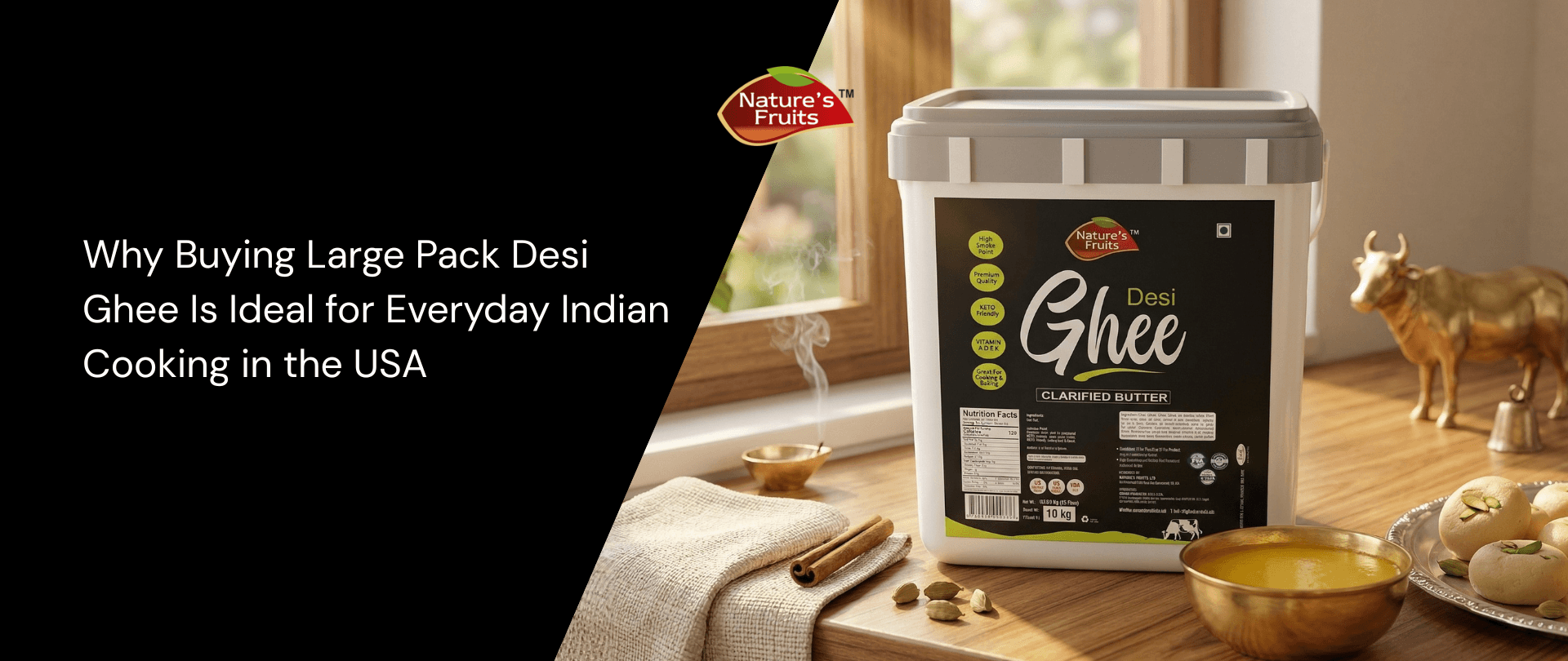 Why Buying Large Pack Desi Ghee Is Ideal for Everyday Indian Cooking in the USA
