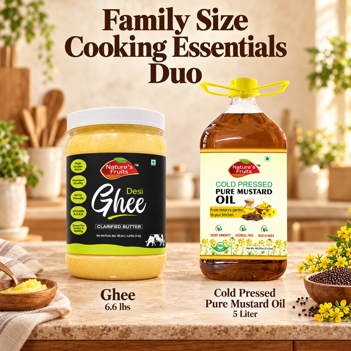 Family Size Cooking Essentials Duo (5% Discount)