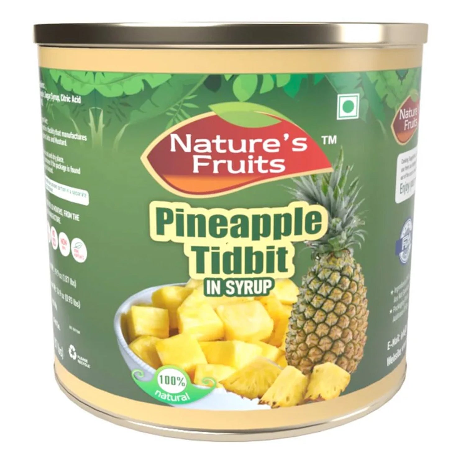 Pineapple Tidbits in Juice for Baking | Nature’s Fruits